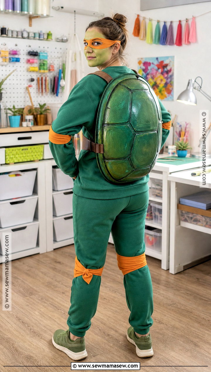 DIY Roasting Pan Ninja Turtle Costume - 30 ninja turtle halloween costume ideas