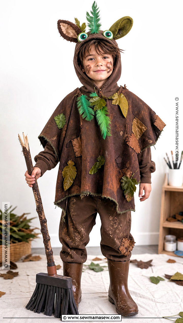 DIY Room on the Broom Mud Monster Costume - 30 room on the broom costume ideas