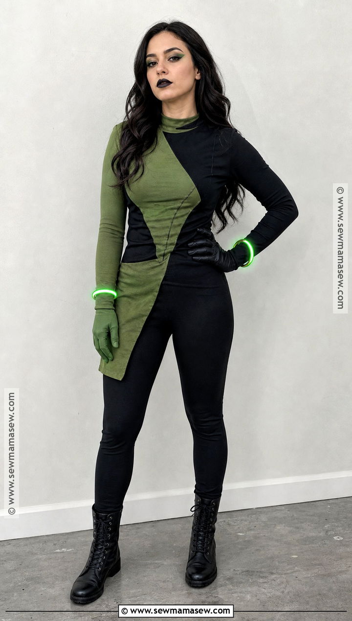 DIY Shego Leggings Costume - 30 shego kim possible costume ideas