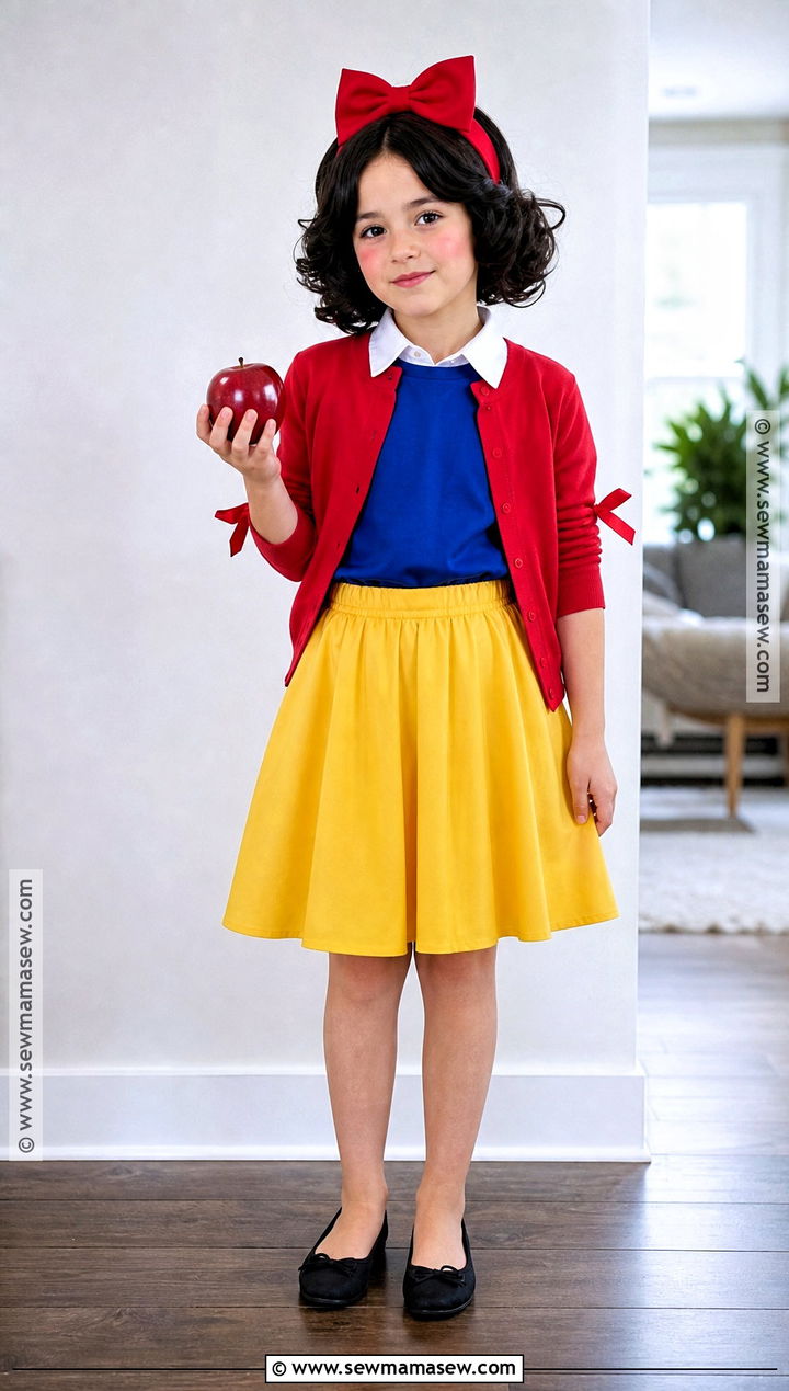 DIY Snow White Costume With Closet Clothes - 30 snow white costume ideas for kids