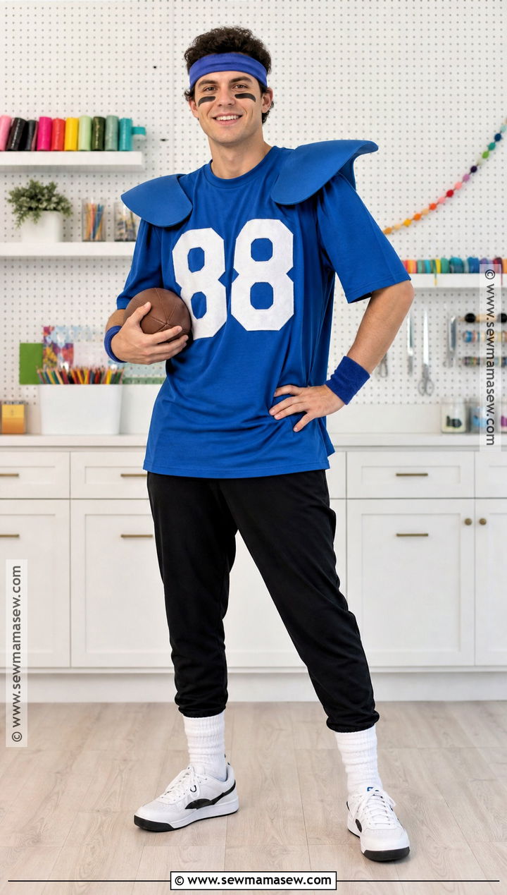 DIY T Shirt Football Player Costume - 35 football player costume ideas