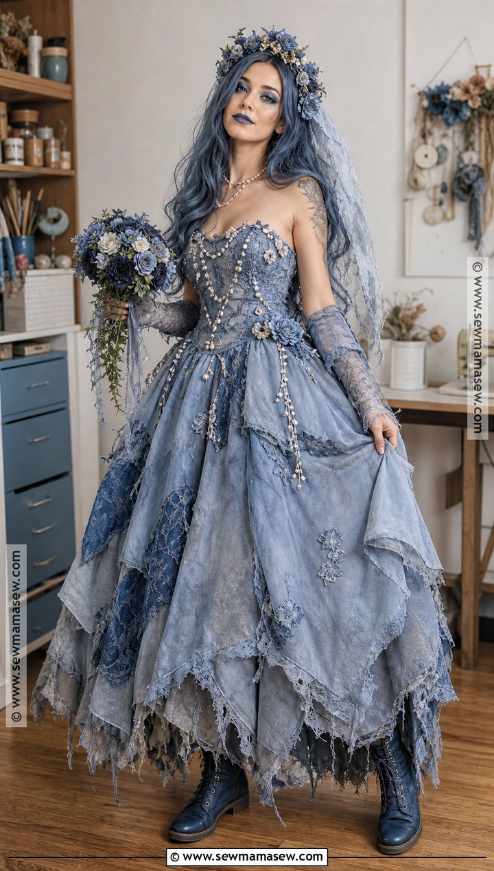 DIY Thrift Store Emily Corpse Bride Dress - 30 Emily Corpse Bride Dress Ideas