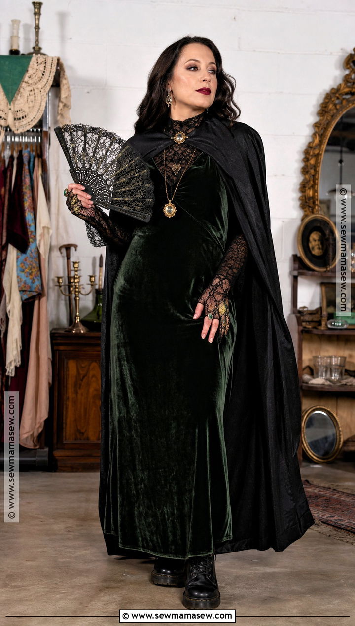 DIY Thrifted Vampire Dress - 45 vampire dress ideas