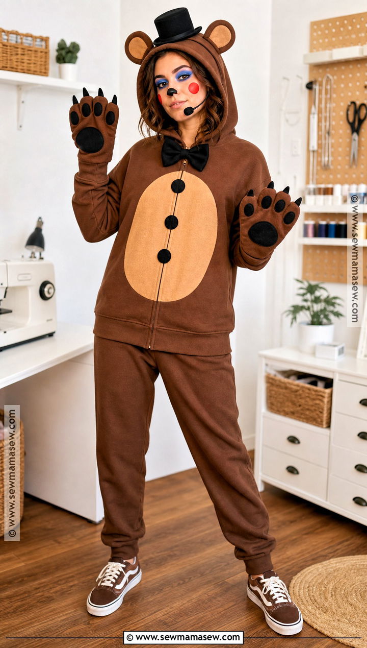 DIY Toy Freddy Hoodie Costume - 30 toy freddy costume ideas