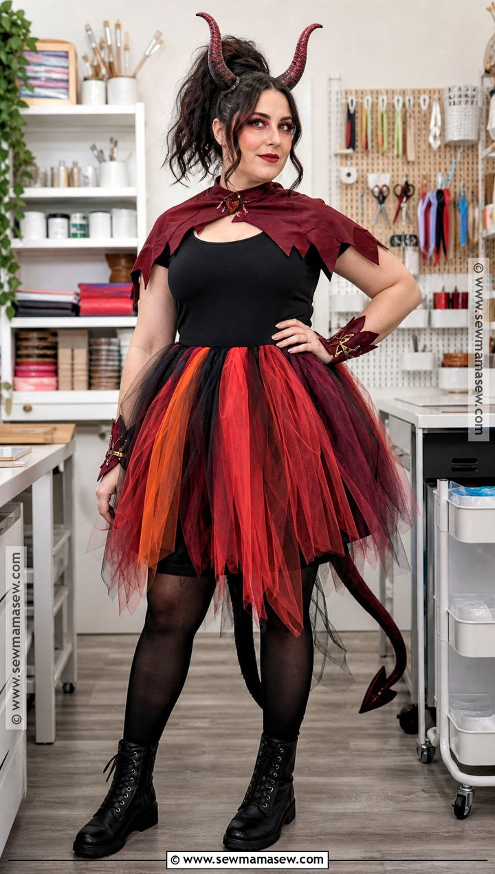 DIY Tulle Demon Dress Costume - 30 demon dress ideas