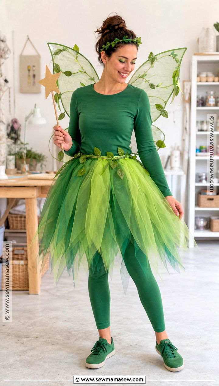 DIY Tulle Green Fairy Costume - 30 Green Fairy Costume Ideas