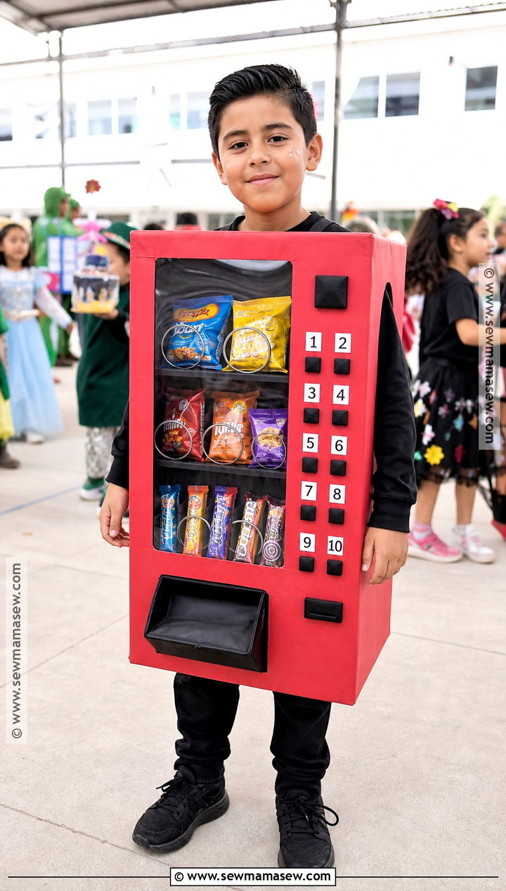 DIY Vending Machine Costume - 40 halloween costumes for boys