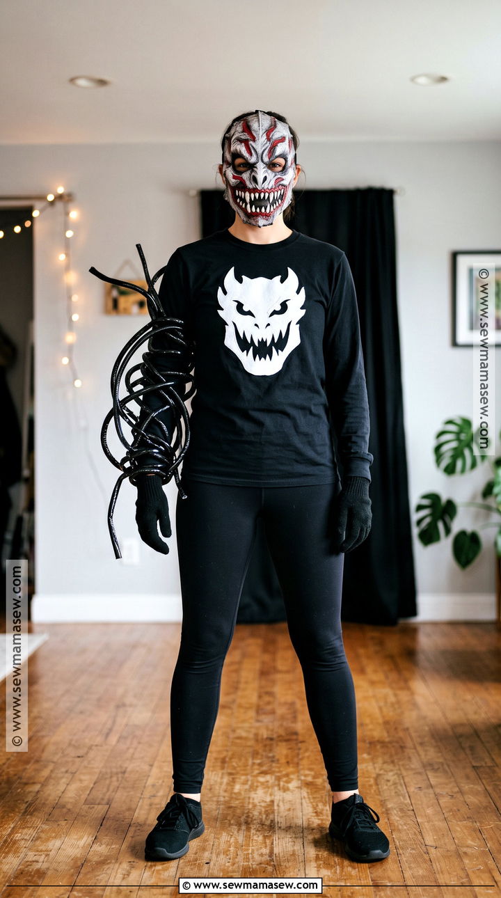 DIY Venom Costume With Black Clothes - 35 venom costume ideas