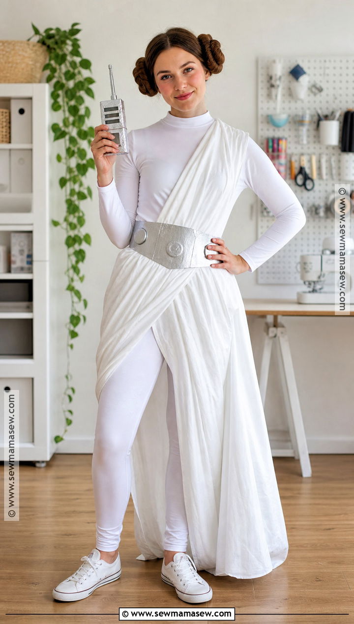 DIY White Sheet Princess Leia Costume - 45 princess leia costume ideas