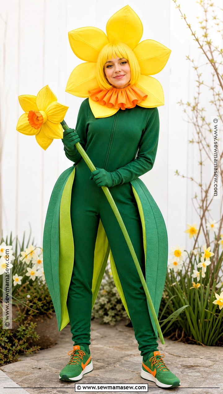 Daffodil Flower Costume - 40 Flower Costume Ideas