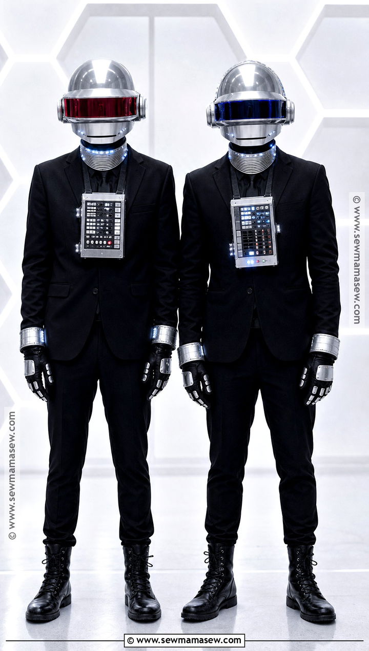 Daft Punk Robot Duo Costume - 30 music artist costume ideas