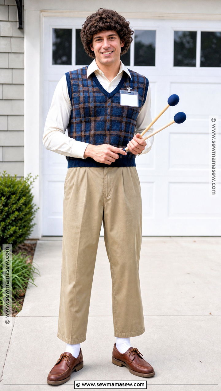 Dale Plaid Sweater Vest Costume - 35 Step Brothers Costume Ideas