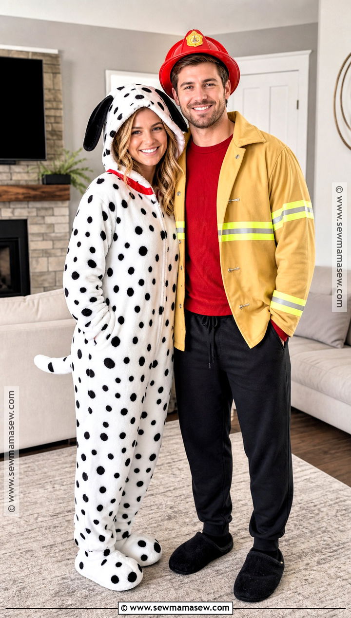 Dalmatian And Firefighter Pajama Costume - 35 dalmatian and firefighter costume ideas
