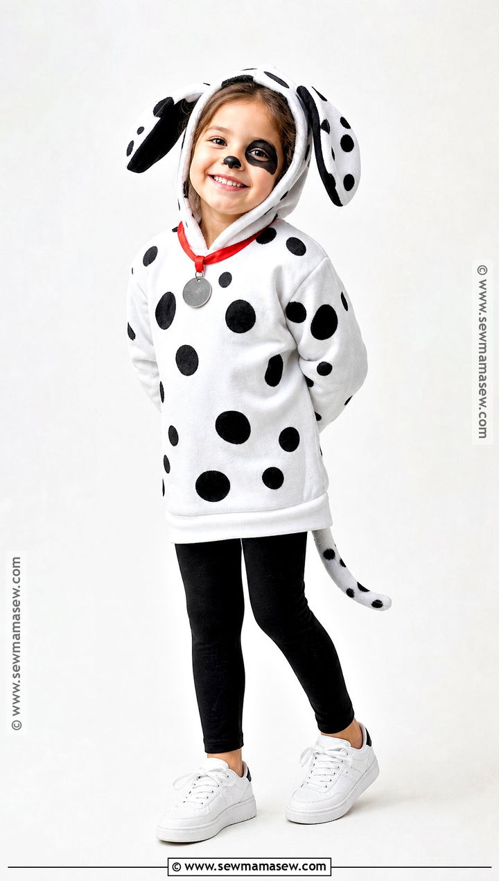 Dalmatian Costume With Spotted Shirt - 50 simple halloween costumes