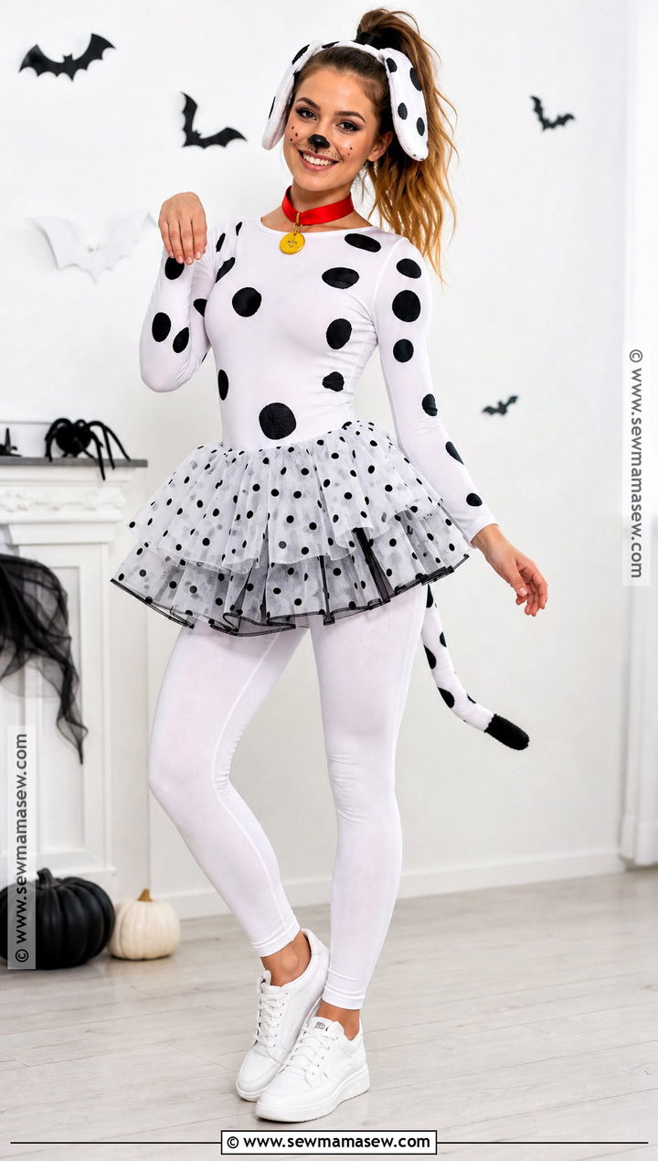 Dalmatian Costume With Spotted Tutu - 40 101 dalmations costume ideas