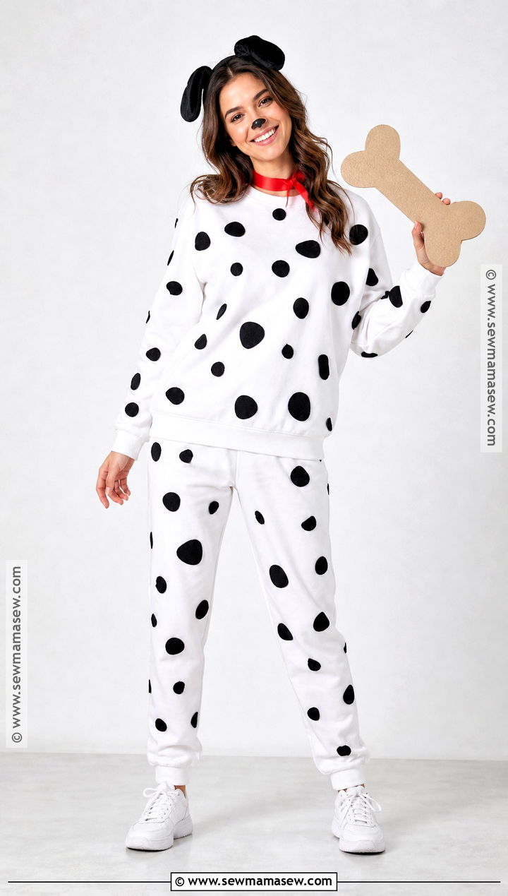 Dalmatian Dog Costume - 40 low effort halloween costume ideas