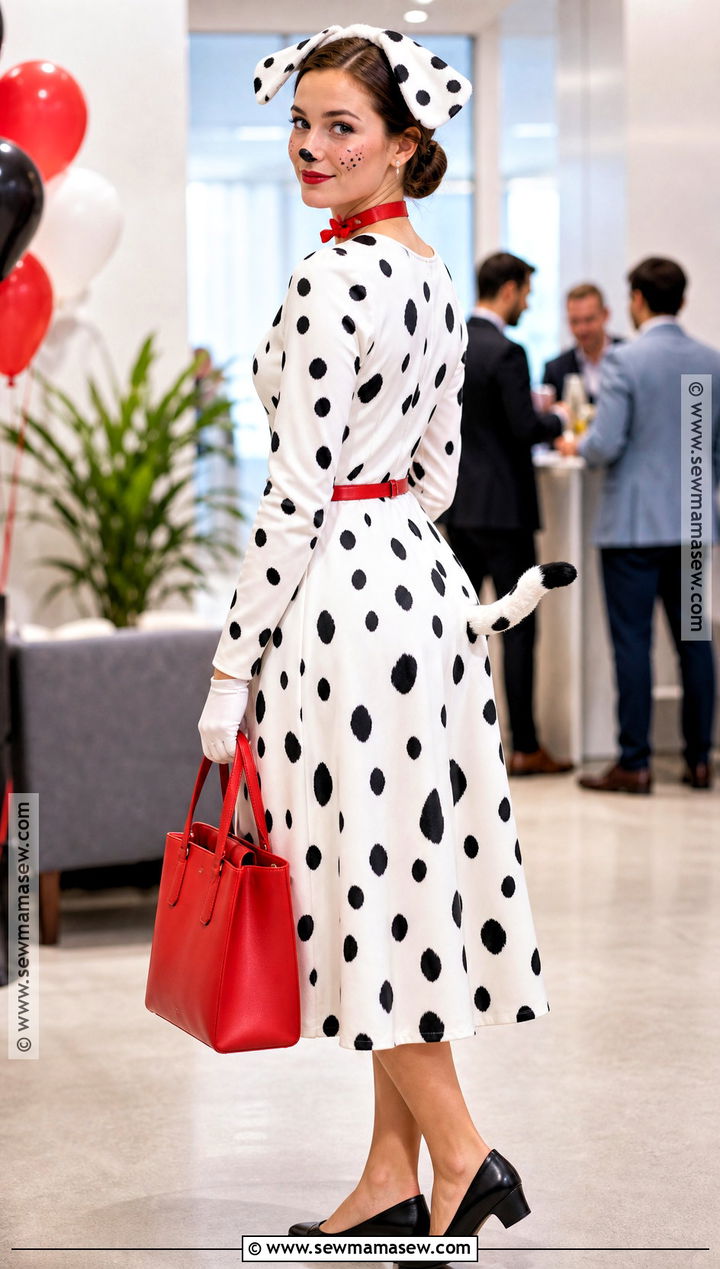Dalmatian Midi Dress Costume - 30 dalmatian costume women's ideas