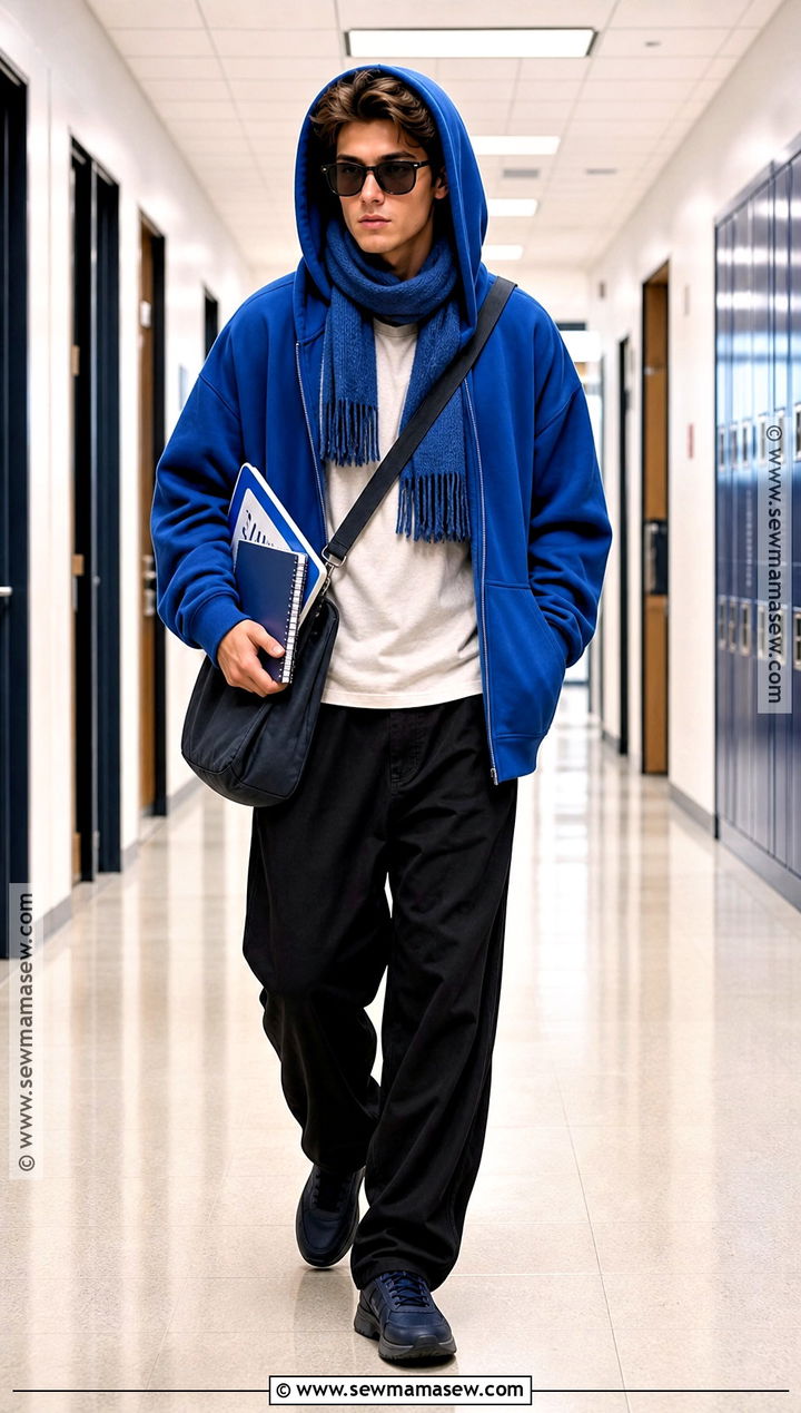 Damian Blue Hoodie Costume - 30 Mean Girls Costume Halloween Ideas