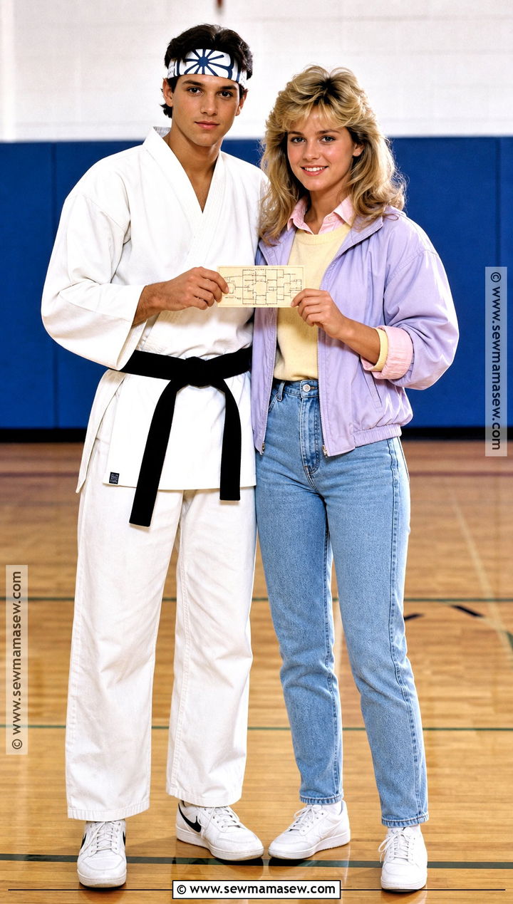 Daniel And Ali Karate Kid Costume - 30 80s couple costume ideas