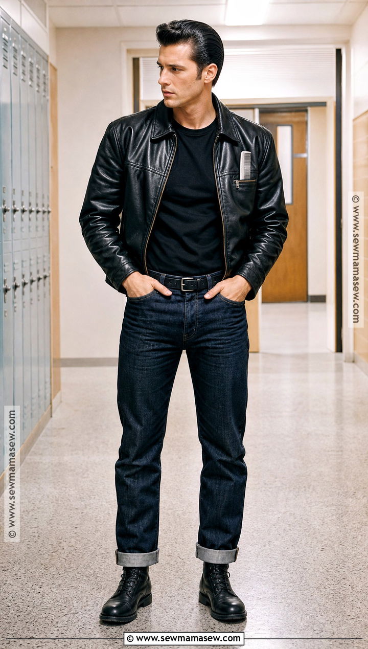Danny Zuko Greaser Movie Costume - 45 movie character costumes