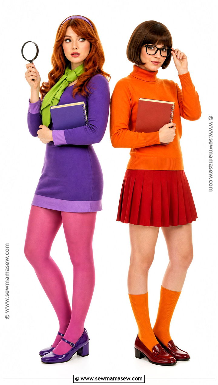 Daphne And Velma Costume - 35 iconic duo halloween costumes