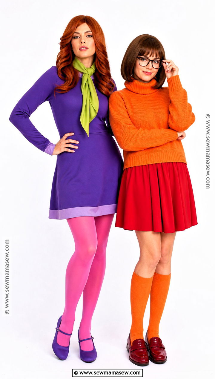 Daphne And Velma Costume - 40 halloween costumes for 2