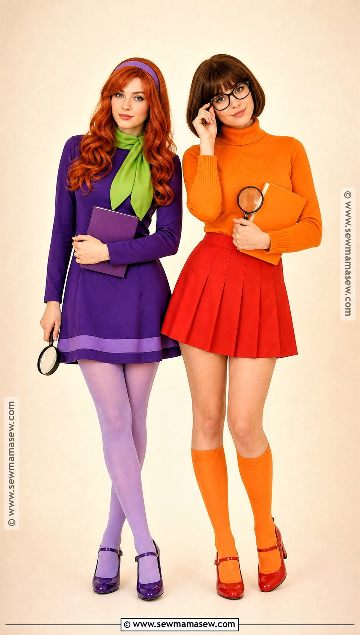 Daphne And Velma Costume - 50 matching halloween costumes