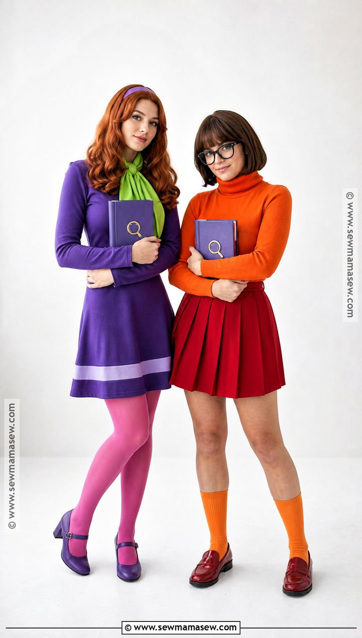 Daphne And Velma Duo Costume - 50 halloween costumes college