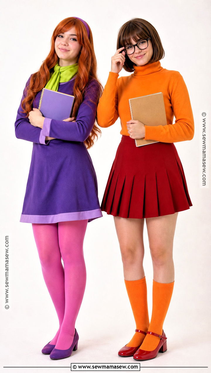 Daphne And Velma Mystery Costume - 40 halloween costumes teenage girl duo