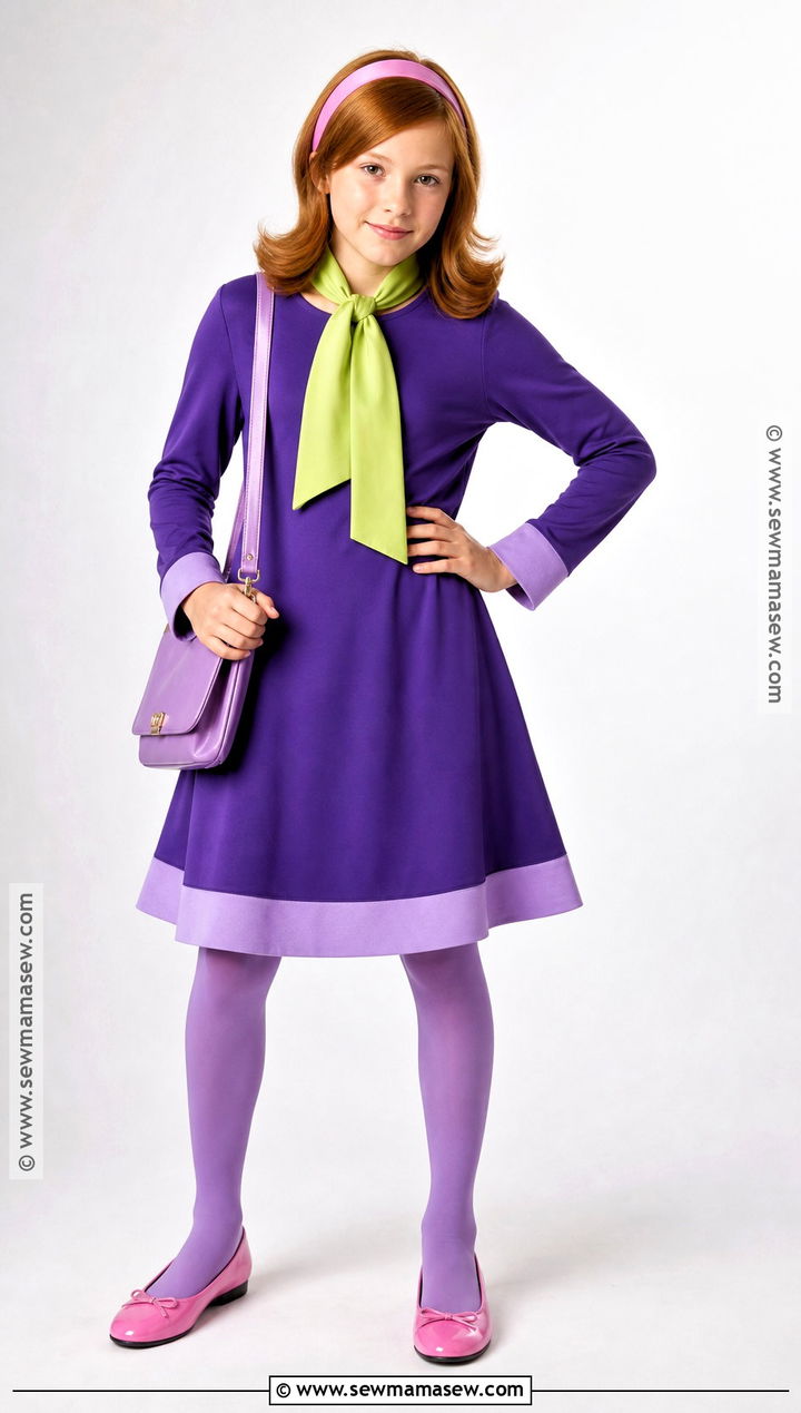 Daphne Costume With Purple Dress - 30 halloween costumes for girls 10 12