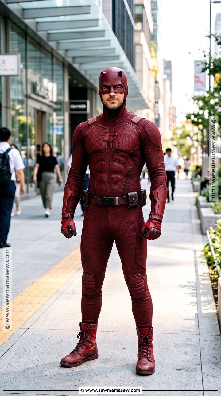 Daredevil Cosplay With Red Suit - 35 marvel cosplay ideas