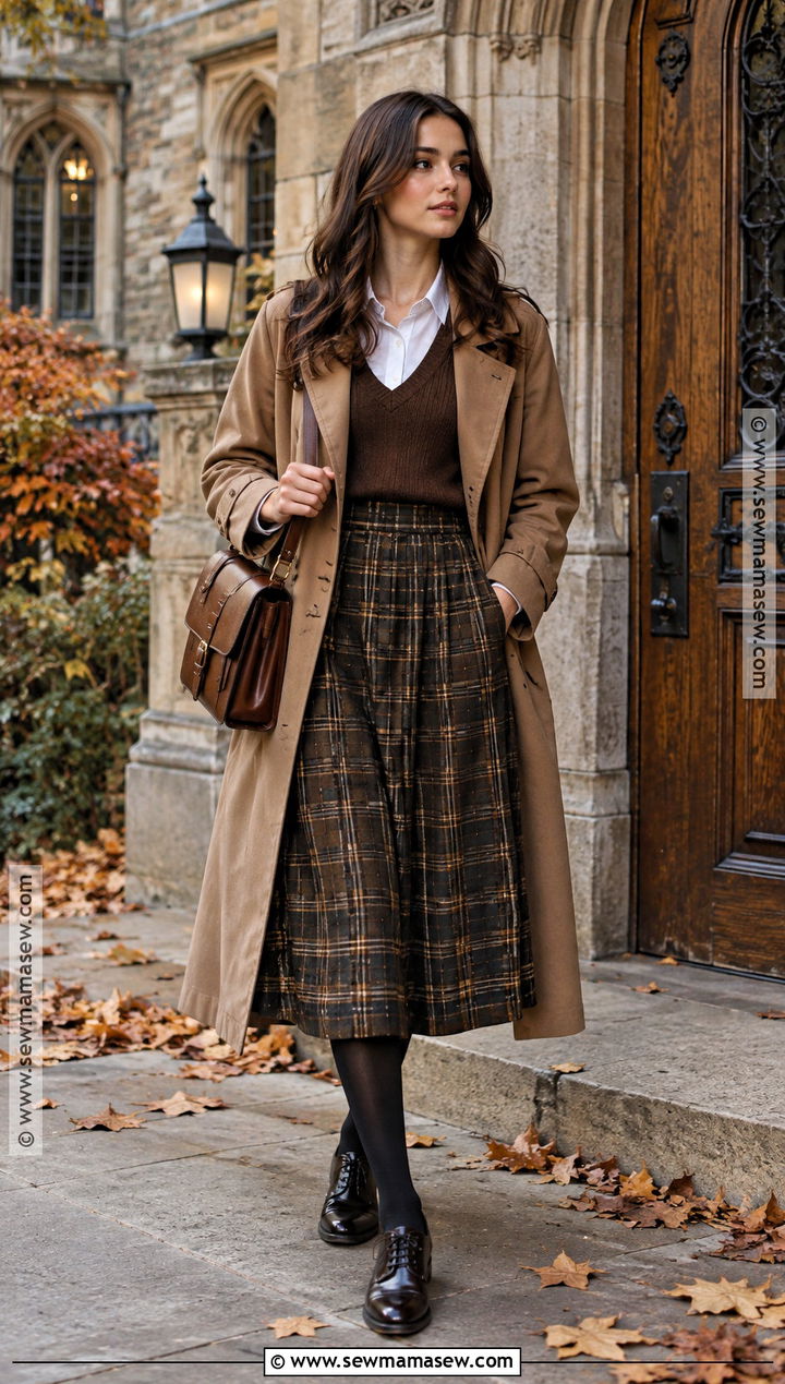 Dark Academia Fall Outfit - 20 fall style aesthetic ideas
