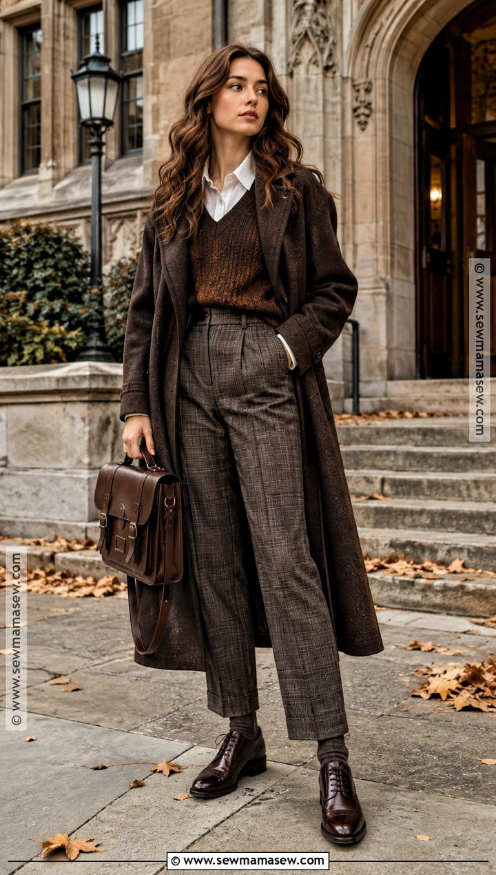 Dark Academia Fall Outfit - 25 fall fashion aesthetic ideas
