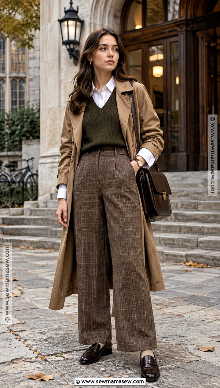 Dark Academia Fall Outfit With A Sweater Vest - 15 fall outfit alternative ideas