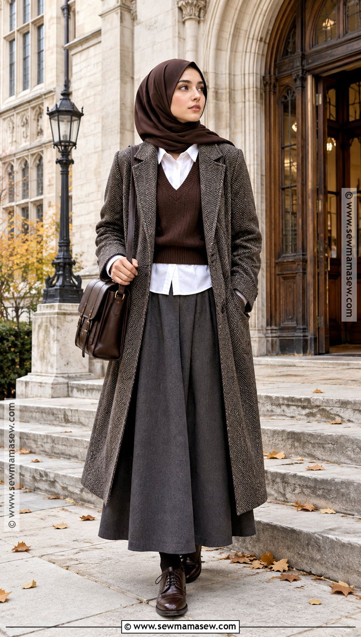 Dark Academia Hijabi Fall Outfit - 20 Hijabi Fall Outfits Aesthetic