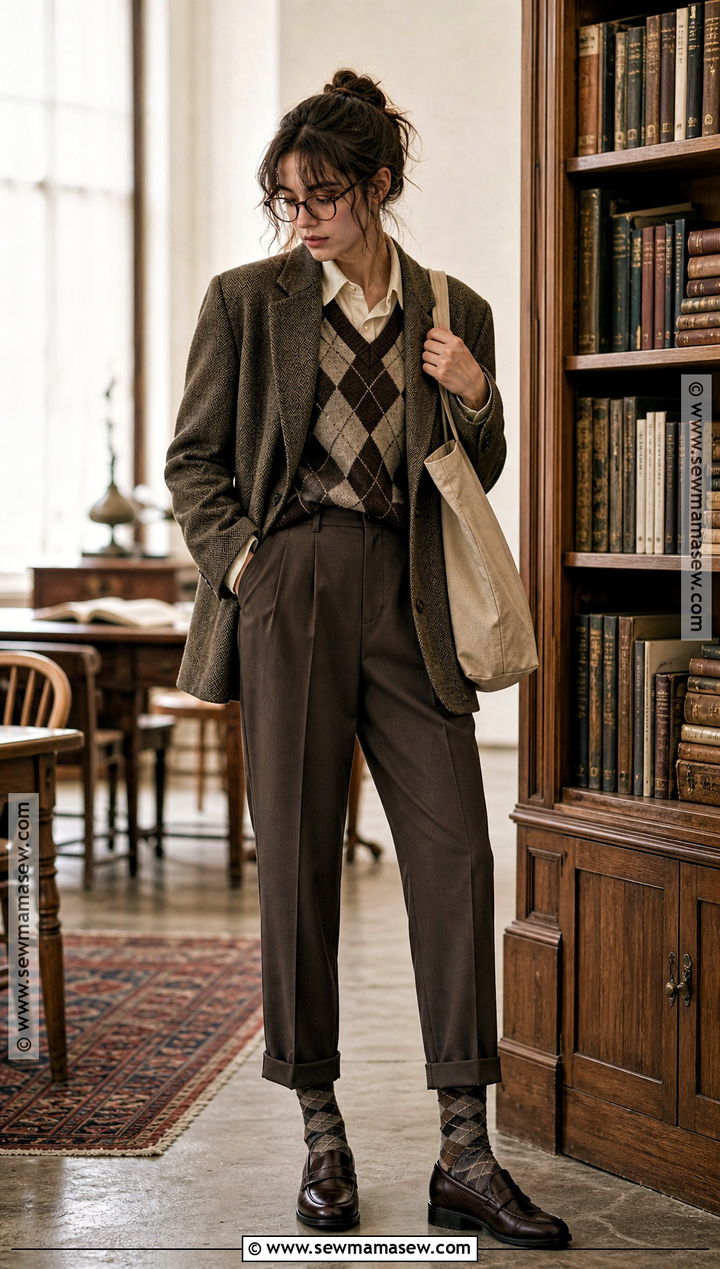 Dark Academia Librarian Costume With Blazer - 30 librarian costume ideas
