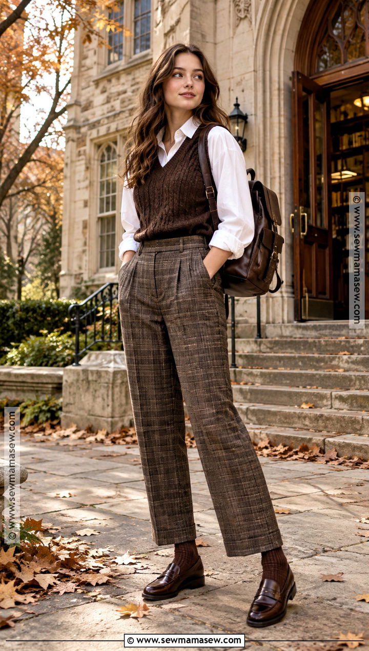 Dark Academia School Outfit - 15 fall aesthetic school outfits
