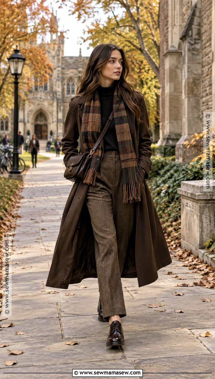Dark Academia Trench Coat Outfit - 20 Fall Outfits Dark Academia