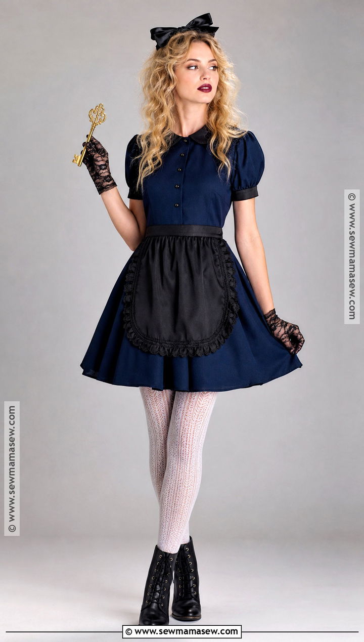 Dark Alice Costume With Black Apron - 35 alice in wonderland costume ideas