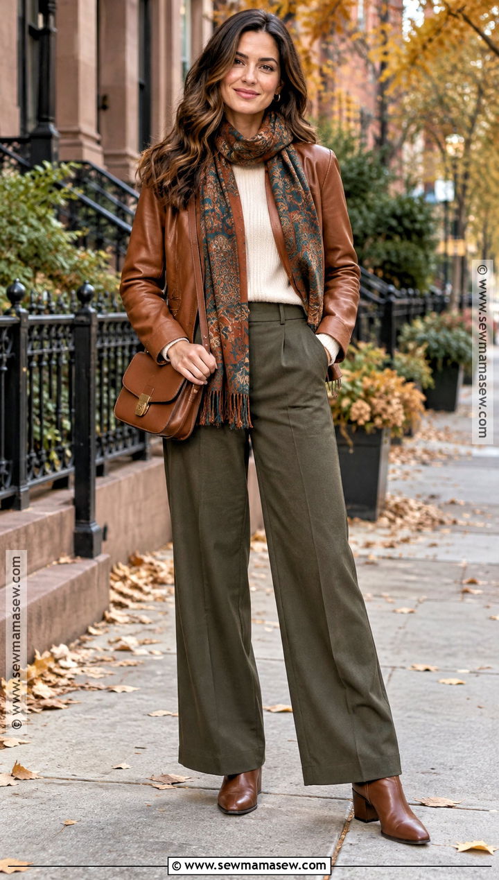 Dark Autumn Leather Jacket Outfit - 15 Curate Your Style Dark Autumn Ideas