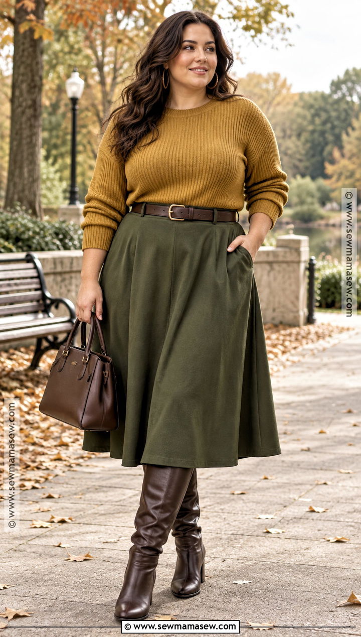 Dark Autumn Mustard And Olive Outfit - 15 dark autumn clothing palette ideas