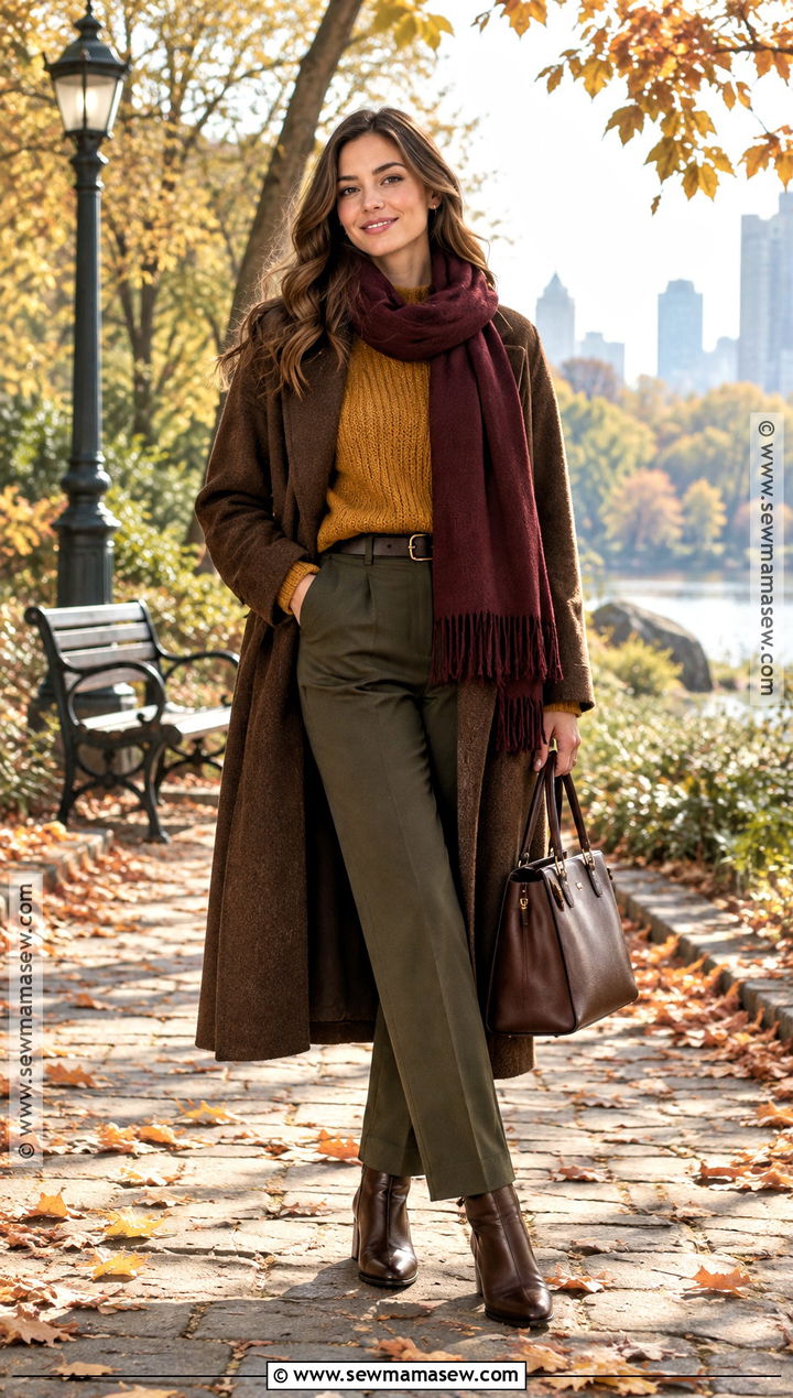 Dark Autumn Mustard Sweater Outfit - 25 dark autumn outfits