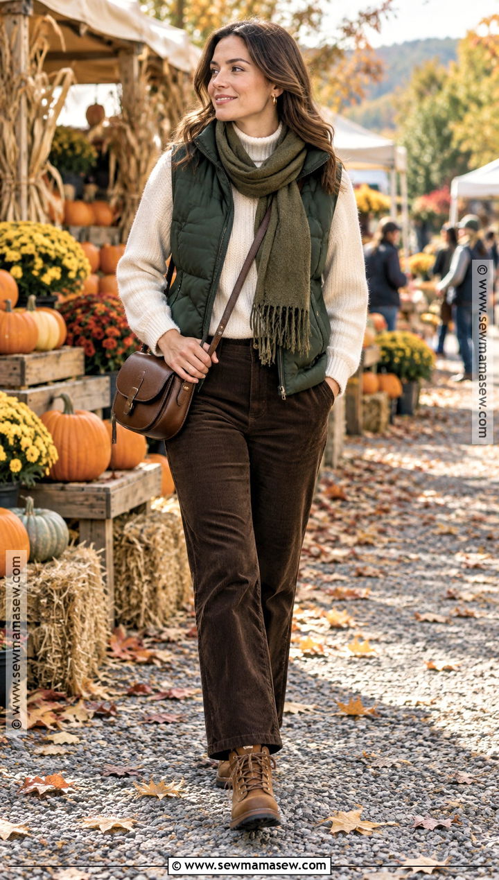Dark Autumn Puffer Vest Outfit - 25 dark autumn outfits
