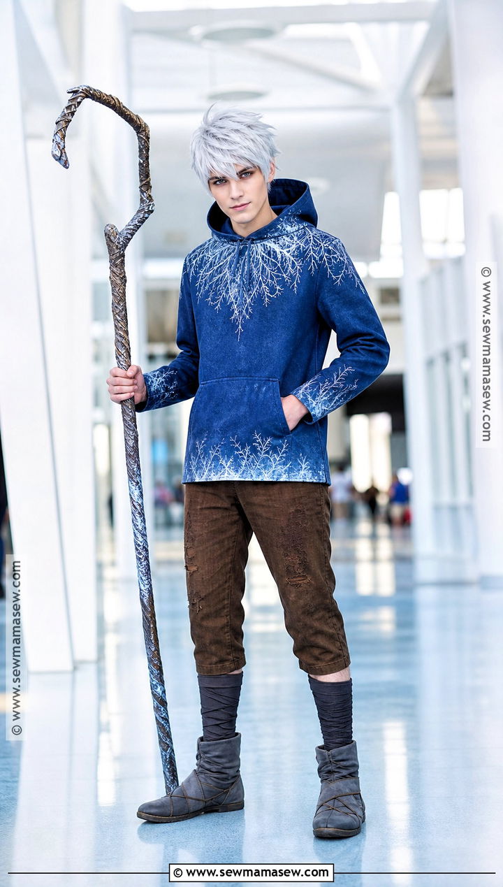 Dark Blue Jack Frost Cosplay With Silver Frost - 30 Jack Frost Cosplay Ideas