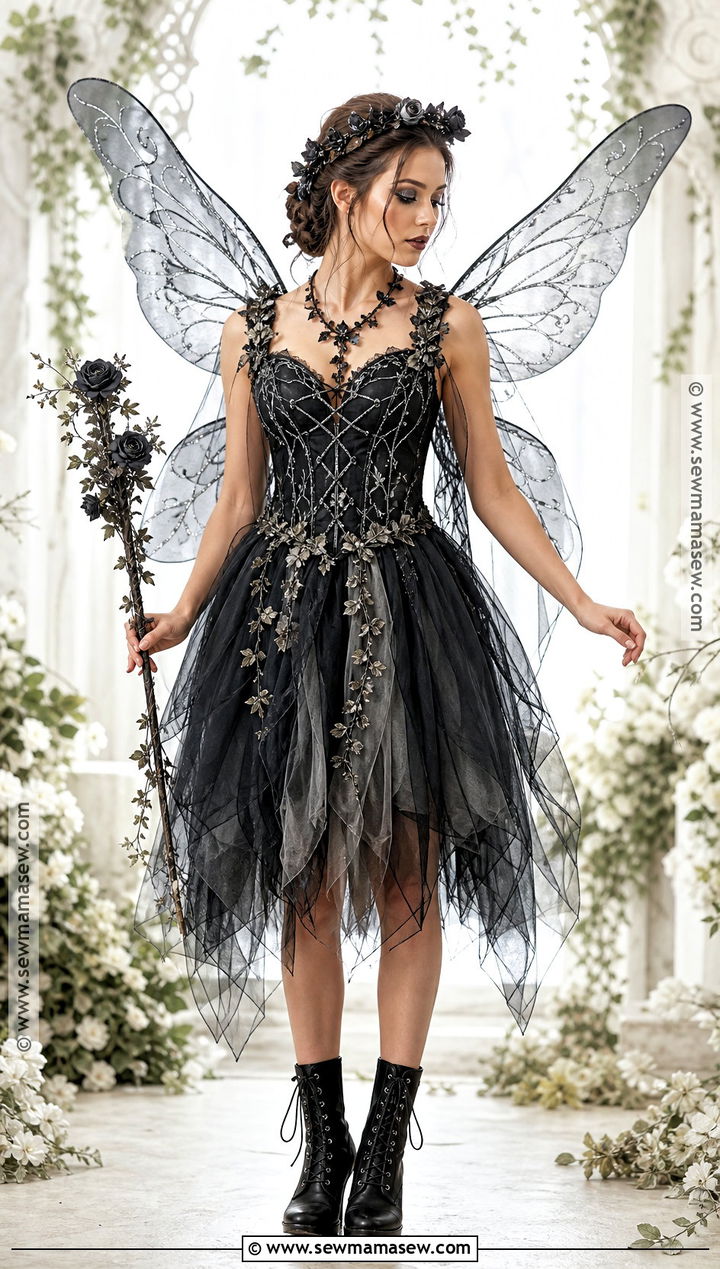 Dark Fairy Costume - 35 Women In Black Costume Ideas