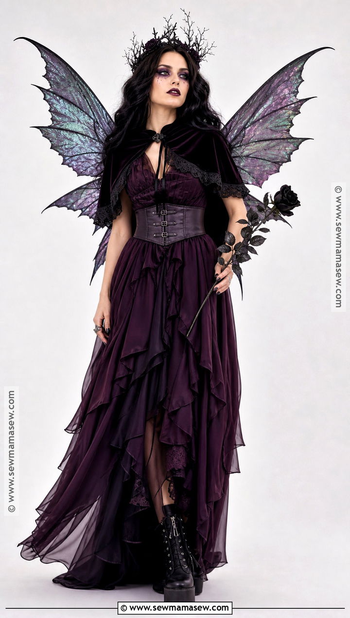 Dark Fairy Costume With Black Wings - 35 Fantasy Costumes
