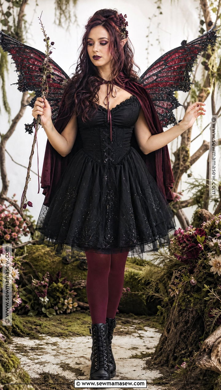 Dark Fairy Costume With Red Cape - 30 red cape costume ideas