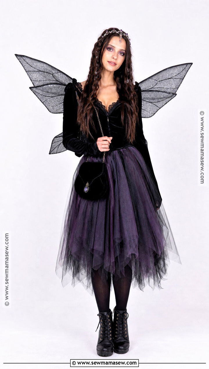 Dark Fairy Halloween Outfit With Tulle Skirt - 50 halloween outfits