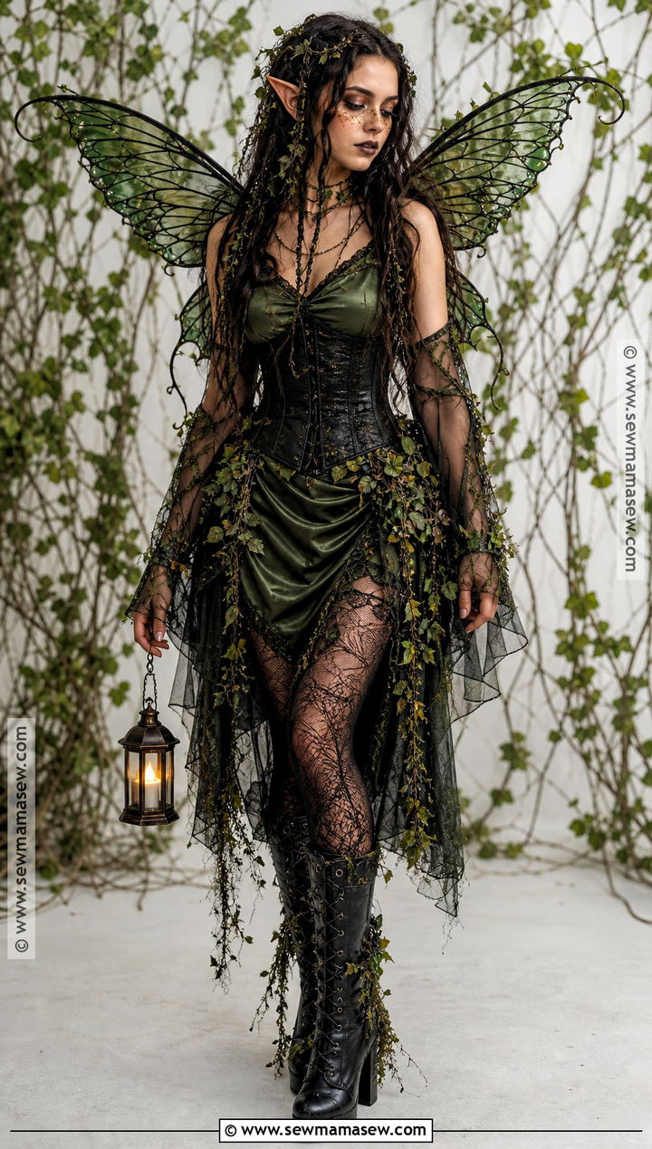 Dark Forest Gothic Fairy Costume - 30 Gothic Fairy Costume Ideas