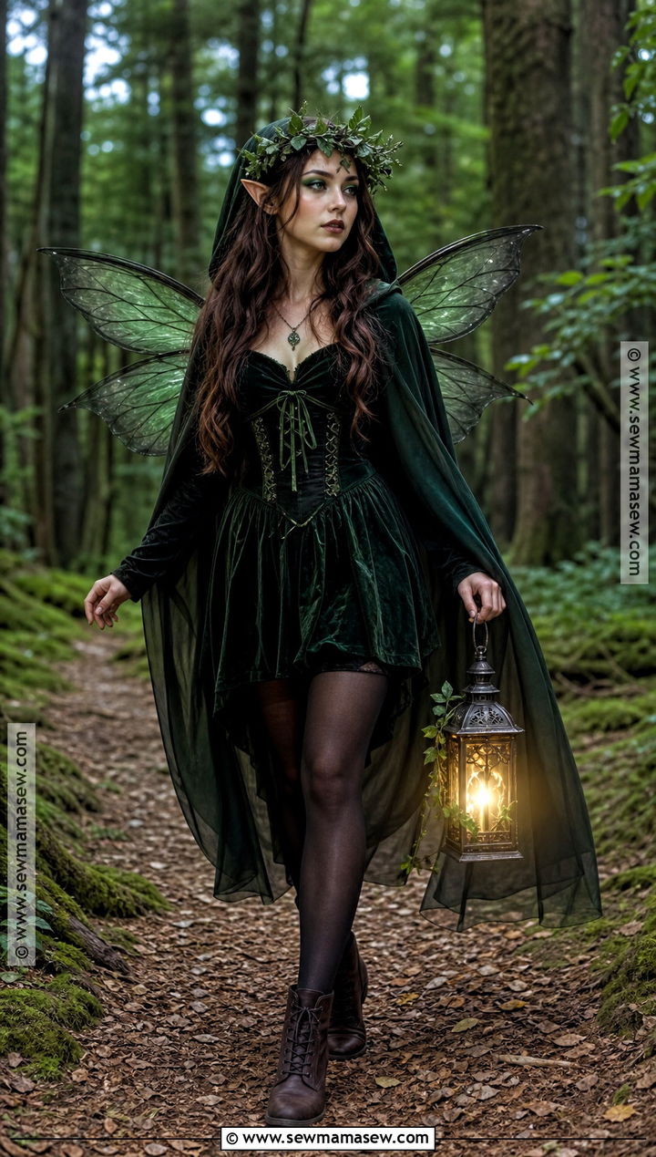 Dark Green Forest Fairy Costume - 30 Green Fairy Costume Ideas
